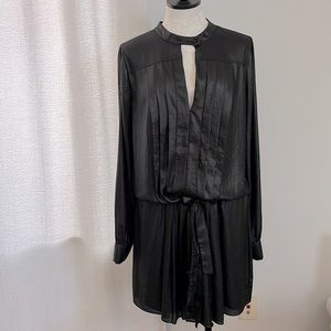 BCBGMAXAZRIA Black Pleated Dress
